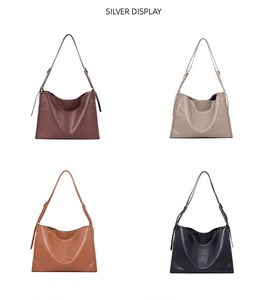 Private Label Women's Designer <b>Genuine</b> <b>Leather</b> Shoulder <b>Bag</b> Vintage Style Large Crossbody <b>Bag</b> for Daily Use - Product Image 4