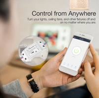 Controlador y Interruptor de Puerta de Garaje WiFi JRUMP Tuya con Control Remoto por Aplicación, Temporizador, Control por Voz, Compatible con Alexa y Google Home