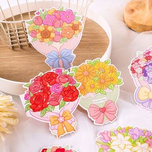 Tarjetas de Felicitación Plegables con Diseño Floral para Festivales, Tarjetas de Felicitación para Todas las Ocasiones, Tarjetas Universales para Floristerías y Reposterías - Product Image 6