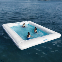 Piscine Gonflable Flottante pour Yacht, Piscine Marine Gonflable avec Filet, Piscine Gonflable avec Filet – Offre Spéciale