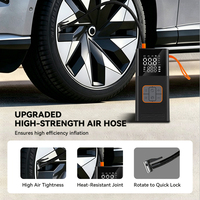 Nouvelle pompe à air portable pour voiture, compresseur sans fil rechargeable de 22 mm, avec affichage numérique de la pression et arrêt automatique.