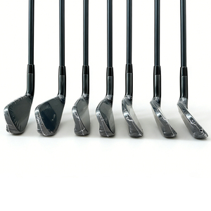 Set di Ferri da Golf Neri 7 Pezzi (4/5/6/7/8/9/PW) con Asta in Acciaio o Grafite, Flessibilità R/S - Product Image 3