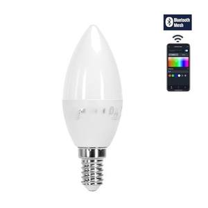 Lampadina LED Bluetooth Mesh E14 4.9W RGB+CCT - Controllo Remoto, Cambio Colore e Temperatura; Ideale per Illuminazione d'Ambiente - Product Image 1