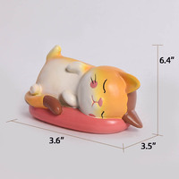 Offre Spéciale Polyresin Statue Résine Sommeil Chat Figurine Ornements Animal Statue pour La Décoration De La Maison