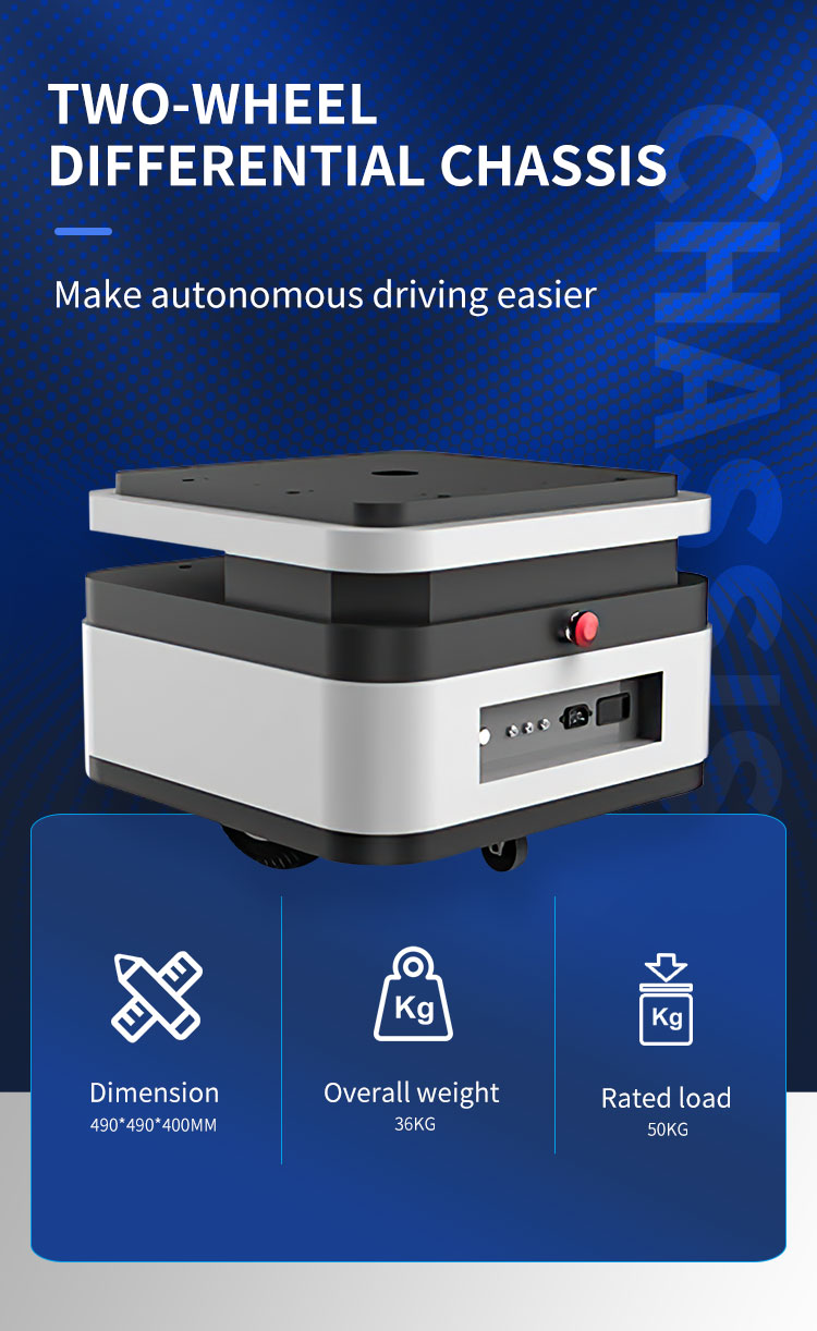 Small Size Flexible Mobile Robot Base - UGV-5 Security Robot
