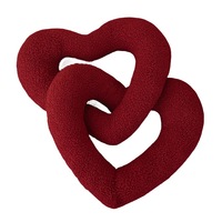 Peluche Cœur Cercle Concentrique Romantique, Jouet en Peluche Doux, Poupée en Peluche pour Cadeau de Saint-Valentin, Anniversaire