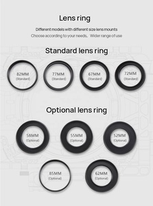 <span class=keywords><strong>Tilta</strong></span> กล่องผิวด้านขนาดเล็ก MB-T15,สำหรับกล้อง DSLR Mattebox เลนส์วงแหวน55มม. 58มม. 77มม. 67มม. 52มม. สำหรับ BMPCC 6K A7 GH5 5D4 - Product Image 5