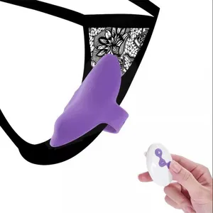 Mainan seks penggetar Panty dapat dipakai jarak jauh untuk wanita dewasa dengan Stimulator klitoris G Spot pemijat puting