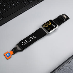 สายนาฬิกาไนลอนแม่เหล็กปรับแต่งได้สำหรับ <span class=keywords><strong>Apple</strong></span> <span class=keywords><strong>Watch</strong></span> ใช้ได้กับ Huawei <span class=keywords><strong>Garmin</strong></span> Samsung Smartwatches ด้วย - Product Image 4