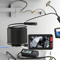 Analyseur de moteur P20, endoscope à caméra haute résolution 8 pièces, champ de vision de 75°, diamètre de la sonde de 8 mm, écran LCD facilement réglable, souple