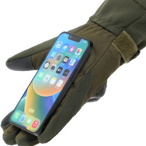 DFU147 <b>Brown</b> Tactical Gloves <b>Tan</b> Leather Winter Outdoor Non-Slip Grip Protection - Product Image 6