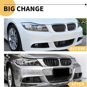Parrilla Delantera E90 de Una Sola Pieza Compatible con <span class=keywords><strong>BMW</strong></span> Serie 3 E90 2009-2011 Sedán LCI <span class=keywords><strong>E91</strong></span> 328i 328xi <span class=keywords><strong>Touring</strong></span> LCI, ABS - Product Image 6