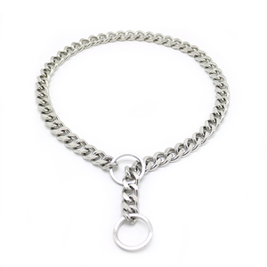 <span class=keywords><strong>Collar</strong></span> de acero inoxidable para mascotas, correa para perro, Bulldog Francés, Pitbull, envío directo, proveedores - Product Image 1