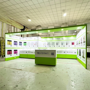 ביתן תצוגה מודולרי מעץ יוקרתי 10x20 רגל, ניתן לשימוש חוזר, הרכבה מהירה תוך 30 דקות, עם עיצוב בהתאמה אישית לתערוכות. - Product Image 3