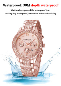 Nuovi arrivi da <span class=keywords><strong>donna</strong></span> <span class=keywords><strong>orologi</strong></span> al quarzo in acciaio inossidabile squisito lusso Casual Design strass fibbia in lega Relojes Mujer - Product Image 5