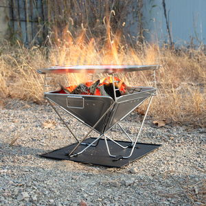 <strong>Folding</strong> Outdoor Camping Portable Barbecue Stainless Steel Bbq 304 <strong>Firepit</strong> - Product Image 2