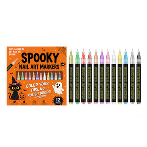 Penna per Nail Art (Halloween) per Graffiti, Prodotta <span class=keywords><strong>a</strong></span> Guangdong, per Commercio Transfrontaliero, per Disegno <span class=keywords><strong>a</strong></span> <span class=keywords><strong>Mano</strong></span> <span class=keywords><strong>Libera</strong></span> e Contorni Fluidi - Product Image 1