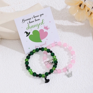 Kambaba Jasper สร้อยข้อมือเพิ่มความง่ายสำหรับผู้ชายผู้หญิงกระเป๋ากำมะหยี่ - Product Image 5