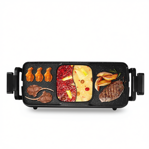D0100XT4HDA - Barbecue coréen électrique - Plaque amovible antiadhésive - Contrôle indépendant de la température - 2800W - Product Image 1