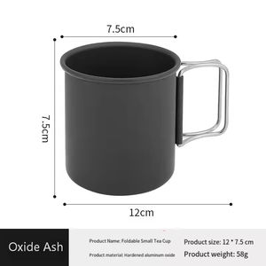 Taza Plegable de Aluminio Ecológica para Camping, Taza Portátil para Viajes al Aire Libre, Senderismo, Picnic, Café, Té, Duradera y Ligera - Product Image 2