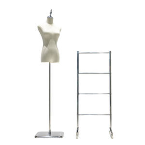 Centro comercial, colgador de acero inoxidable, soporte para ropa, estantes de exhibición de ropa de Metal para tienda de ropa - Product Image 2