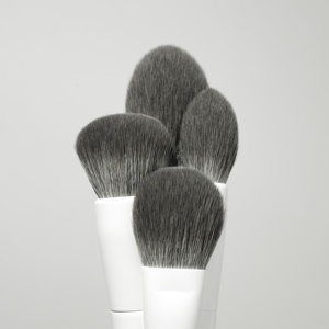 YM alta qualità Custom 15 pezzi manico in legno Set di pennelli per il trucco forma piatta per il viso correttore Eyeliner sopracciglia Cruelty-Free Vegan - Product Image 4