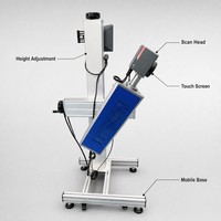 Machine de marquage laser à fibre 30W 50W, graveur portable à main pour plaque métallique, code QR, acier inoxydable