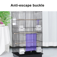 ZMaker nouveau haut ouvert moyen perroquet cage à oiseaux voyage vol pour animaux de compagnie cage à oiseaux avec perchoir suspendu Cage à oiseaux pour perruches calopsittes