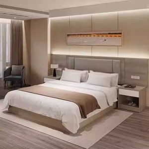 Juego de Muebles de Dormitorio de Hotel Modernos y Completos a Precios Competitivos, Tamaños Personalizados, Marco de Cama de Madera, Armario, Estación de Trabajo, Mesitas de Noche - Product Image 5