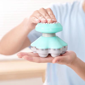 Mini masajeador de mano portátil masaje vibratorio espalda cuello cuerpo completo SPA herramientas de masaje para mujer - Product Image 4