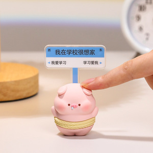 Adornos de coche con dibujos de animales, accesorios decorativos de plástico para el interior del coche, regalos para coche, cerdo rosa, oveja blanca, oso marrón - Product Image 3