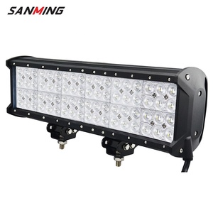 Barre lumineuse LED Super lumineuse de 17 pouces, 216W à quatre rangées, barre lumineuse de travail tout-terrain pour camion JEEP - Product Image 2