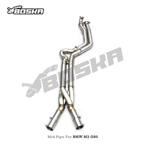 Tubo de Escape en Z de 2.75 Pulgadas de Estilo Nuevo y Ajuste Directo para BMW M3/M4 G80/G82 M2 G87 S58 3.0T 2021-2024 Boska, Tubo Central de Igual Longitud, Sistema Catback - Product Image 3