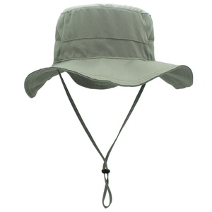 หมวกบักเก็ตปีกกว้างกันแดดสไตล์ Unisex ผ้าเทอร์รี่คอตตอน 100% กันน้ำ ระบายอากาศได้ดี เหมาะสำหรับใส่ลำลอง เดินทางท่องเที่ยวกลางแจ้ง - Product Image 1