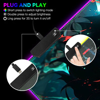 FLAME SNAKE Cartoon Series Anime Tapis de souris de jeu personnalisé imprimé, tapis de souris de jeu RGB XL, tapis de souris 800*300mm