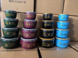 ชุดหม้อเก็บความร้อนสไตล์นอร์ดิก 4 ชิ้น ขนาด 1 ลิตร 2 ลิตร 4 ลิตร 6 ลิตร ความจุขนาดใหญ่ สำหรับอุ่นอาหารในช่วงรอมฎอน งานเลี้ยงบุฟเฟ่ต์ และการรับประทานอาหารที่บ้าน - Product Image 1