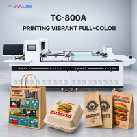 Printer Inkjet Industri Single Pass 600mm Tinta Eco Berbasis Air untuk Kemasan Kotak Pizza, Kotak Burger, dan Kemasan Makanan 25m 70m/menit Kecepatan Tinggi