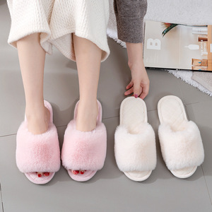 โรงงานรองเท้า ITEC รองเท้าแตะแบบสวมในบ้านบุขนนุ่มทรงปากปลา ขน<span class=keywords><strong>ยาว</strong></span> สำหรับผู้หญิง แฟชั่นรองเท้าใส่ในบ้าน - Product Image 5