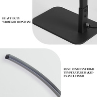 Lampe de table LED incurvée blanche, lampe de bureau moderne pour la lecture, avec 3 températures de couleur, gradation progressive, lampe de chevet pour le bureau, l'étude
