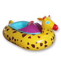 Nouveau personnalisé eau motorisé rose cygne gonflable électrique pare-chocs bateau eau jouets Portable monter sur jouet bateau pour enfant et adulte
