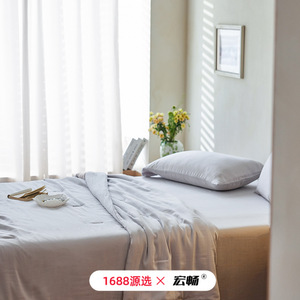 Edredón de Verano Tencel 2.5-3 Jin, Lavable a Máquina, Color Sólido, Juego de Ropa de Cama Rectangular - Product Image 4