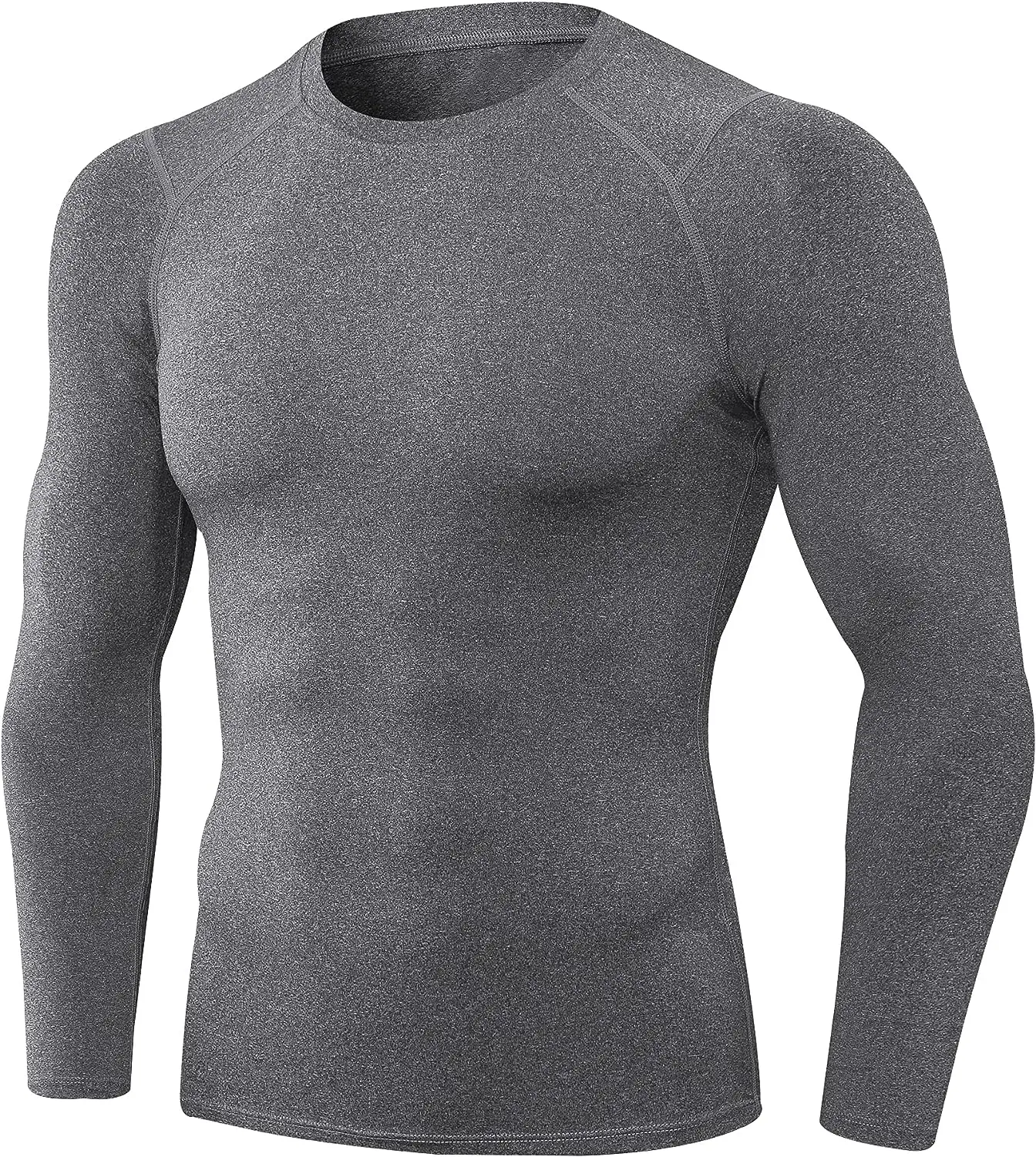 Chemise de gymnastique d'entraînement à séchage rapide personnalisée chemise de compression à impression par sublimation à manches longues vêtements de sport votre logo adultes votre conception