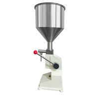 Machine de remplissage quantitatif de liquide pneumatique mécanique d'usine, précision 1, trémie en acier inoxydable, machine de remplissage manuelle facile