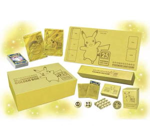 Boîte scellée Pokemond, version japonaise originale PTCG, <span class=keywords><strong>coffret</strong></span> cadeau Pikachu doré 25e anniversaire, objet de collection. - Product Image 2