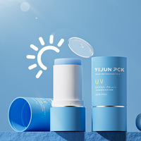 Récipient cosmétique en plastique avec logo personnalisé en gros, tube de protection solaire, emballage pour soins de la peau, bâton de baume déodorant anti-transpirant