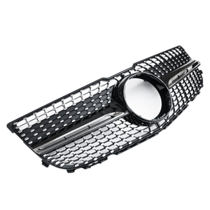 Grille de pare-chocs avant GLK260 300 350 facile à installer, style étoile ABS noir/chrome pour GLK X204 2013-2015 - Product Image 1