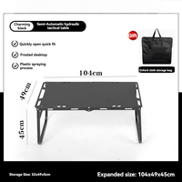 Table pliante moderne en fer, portable, vert militaire, pour le camping et les pique-niques, vente chaude