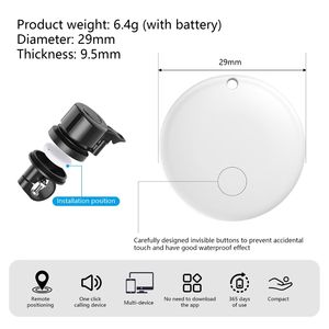 UNIEAN T01 Localizzatore GPS Portatile con Campanello per Bicicletta, Posizionamento tramite APP, Include Localizzatore Antifurto per iPhone - Product Image 3