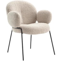 Fauteuil d'appoint pivotant moderne nordique avec cadre en métal et revêtement en coton, pour salon et chambre à coucher, adorable fauteuil en forme d'ours en peluche