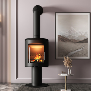 Caminetto Circolare in Vetro di Alta Gamma Personalizzato per Uso Domestico con <span class=keywords><strong>Legna</strong></span> <span class=keywords><strong>da</strong></span> Ardere, Nuovo Caminetto a <span class=keywords><strong>Legna</strong></span> per Interni di Villa - Product Image 5